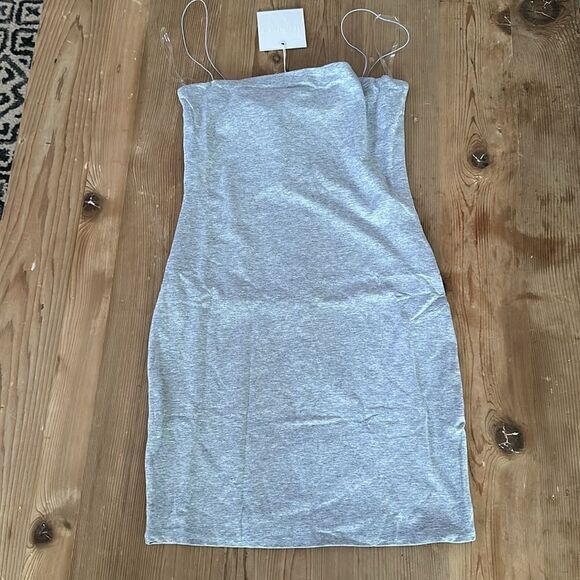 Meshki Dresses & Skirts - MESHKI Mia thin strap Bodycon mini dress color: grey marle NEW with tag